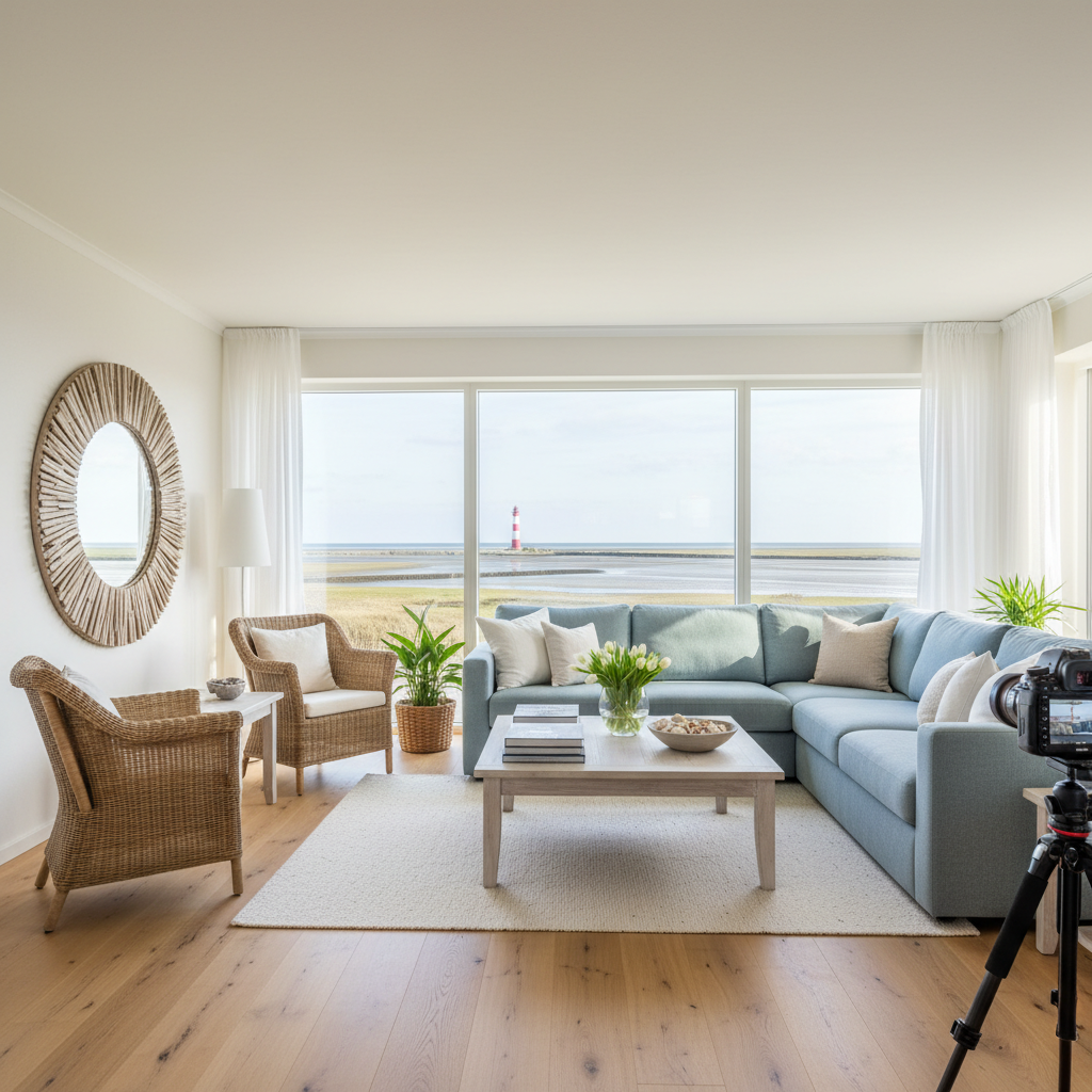 Nordsee-Immobilienfotografie: Licht, Umgebung und saisonale Effekte für überzeugende Immobilienpräsentation
