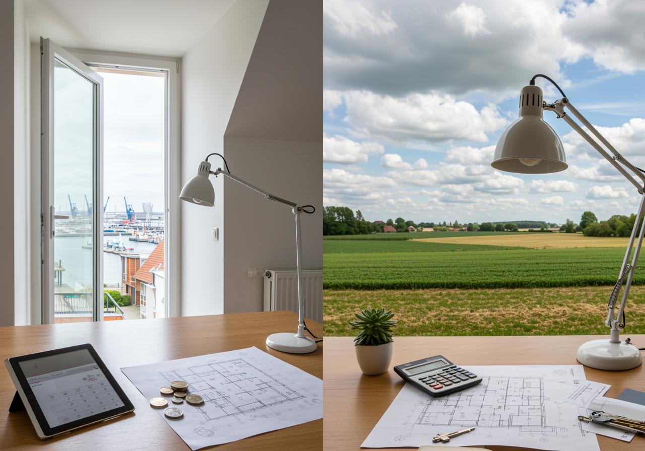 Umzug in die Stadt oder aufs Land: Kosten, Vor- und Nachteile